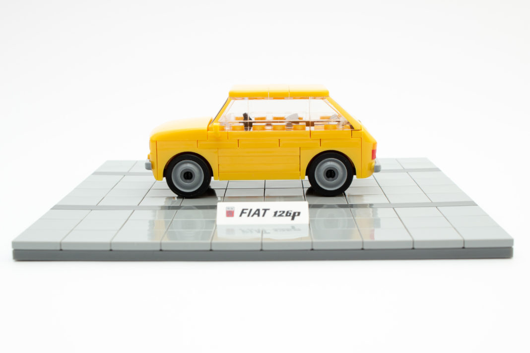 Die Spaltmaße des Fiat 126p von COBI könnten etwas besser sein.