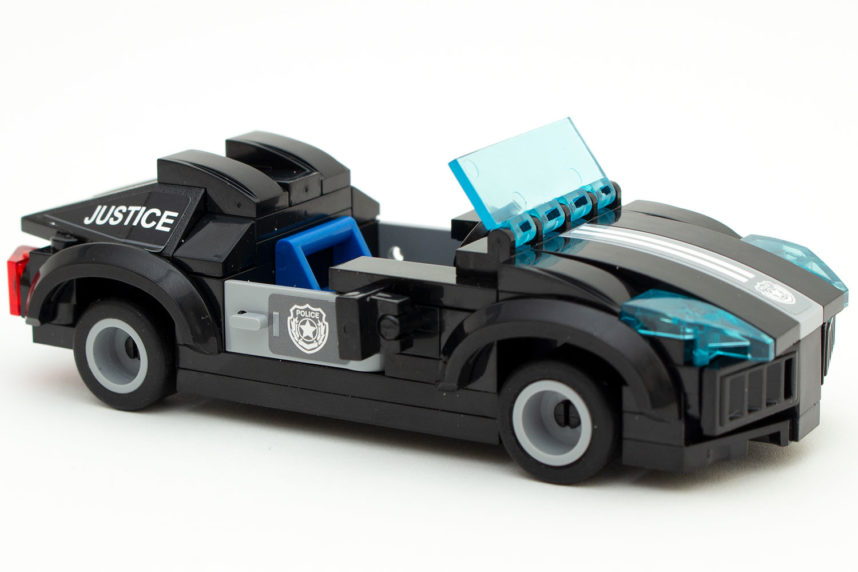 Das fertige Polizei-Cabrio mit Gokart-Flair