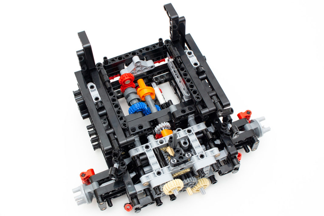 Auch CaDA setzt wie hier beim Italien Super-Car (C61043W) auf die von Lego patentierte Lösung