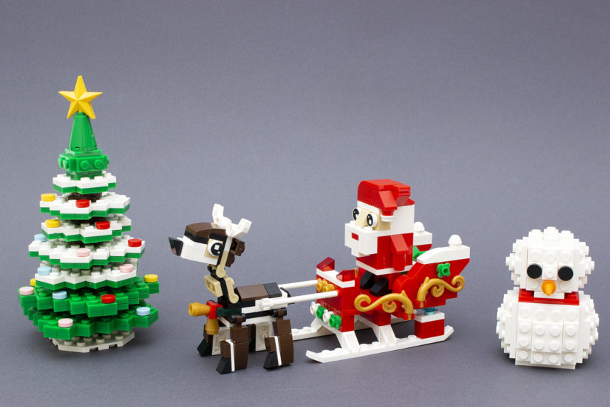 Weihnachtsbaum und Schneemann sind schön gefertigt, der Weihnachtsmann passt aber von der Größe her nicht