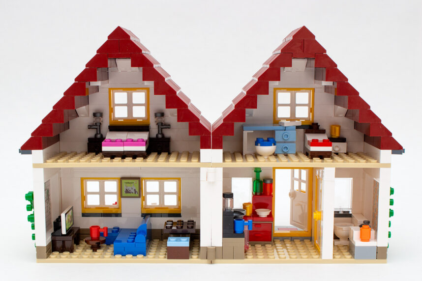 Das Modell des kleinen Hauses bietet eine hohe Spielbarkeit