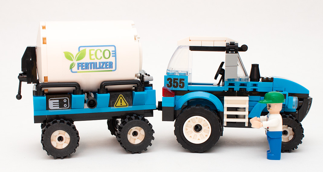 Blocki KB0355 - My Farm Traktor mit Fasskarre im Review