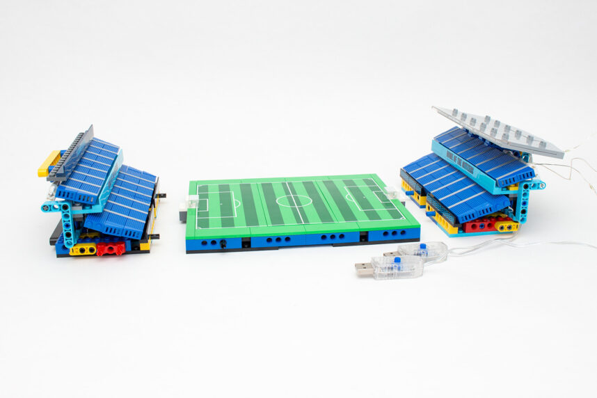 Die einzelnen Module am Anfang. Hier bereits mit dem Beleuchtungsstrang