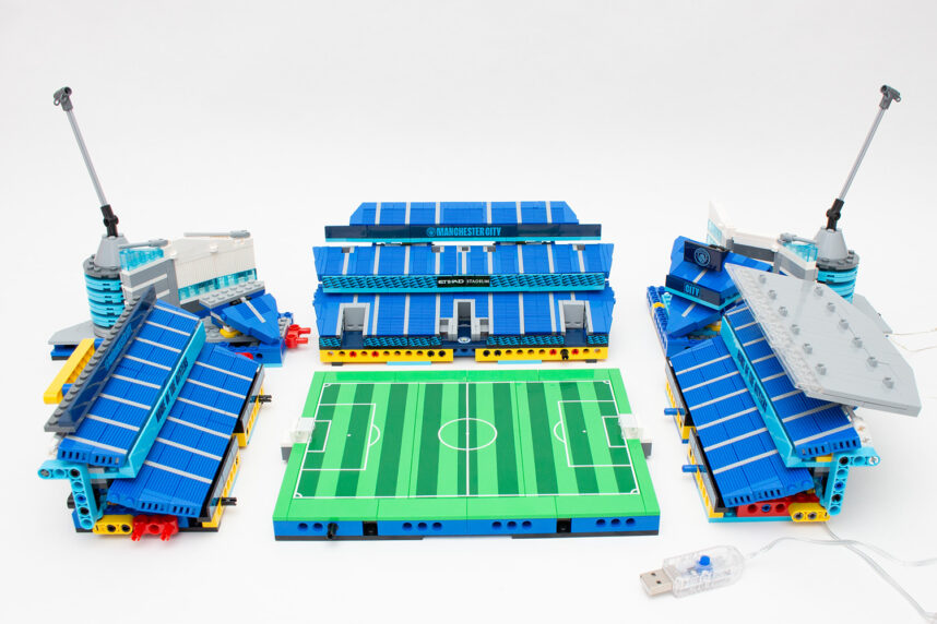 Die einzelnen Module am Anfang. Hier bereits mit dem Beleuchtungsstrang